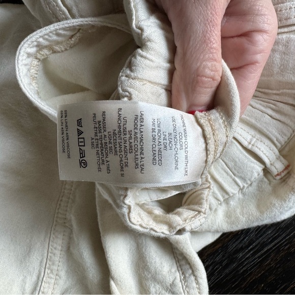 Anthropologie Pilcro Linen Cargo Slim Pants Size Small - Picture 3 of 9